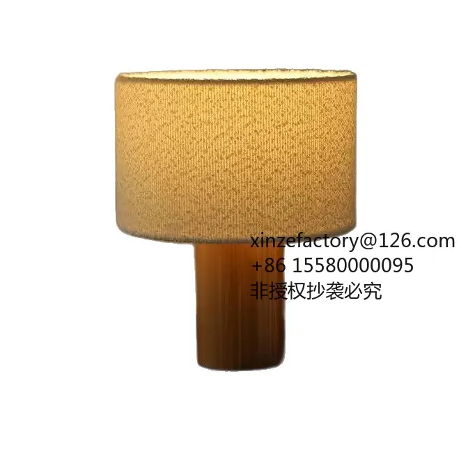 Factory Direct 2026 Top Rated Medieval Solid Wood Soft Cloud Atmosphere Desk Lamp
