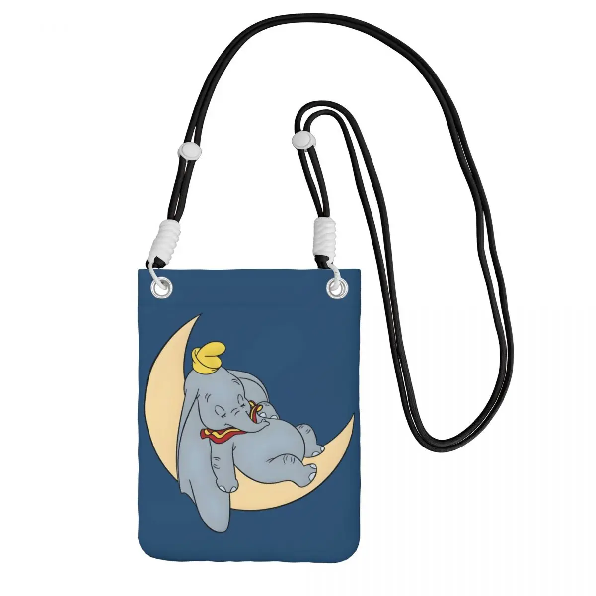 

Сумка для мобильного телефона Dumbo на заказ, диагональная женская и мужская анимированная музыкальная сумка через плечо, регулируемая длина для путешествий