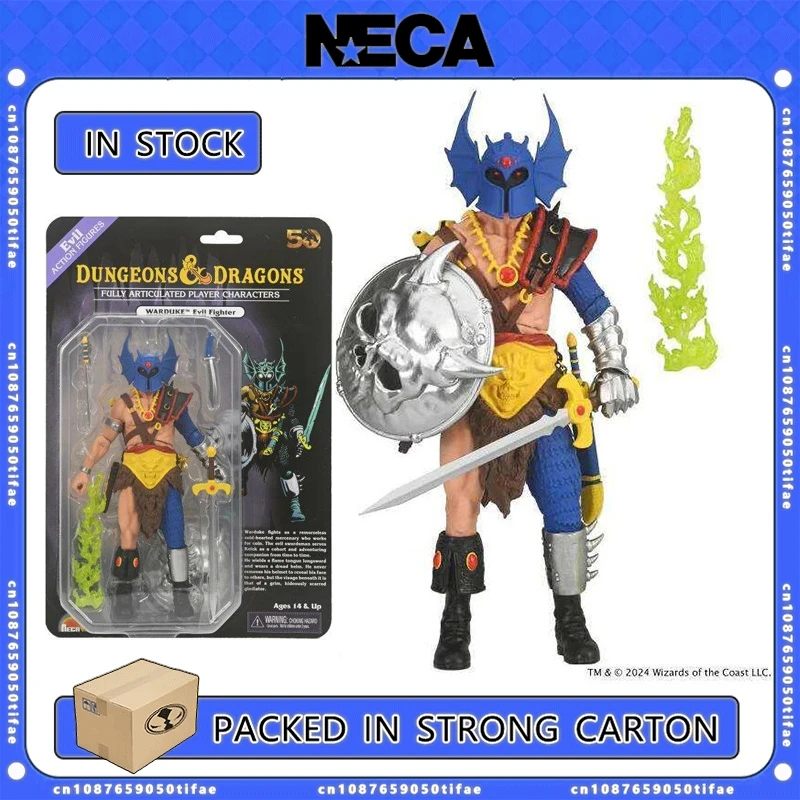 NECA Toys Dungeons & Dragons, 50-летие Warduke, 7-дюймовая масштабная фигурка на блистере, экшн-фигурка, оригинальная аниме-модель куклы GK
