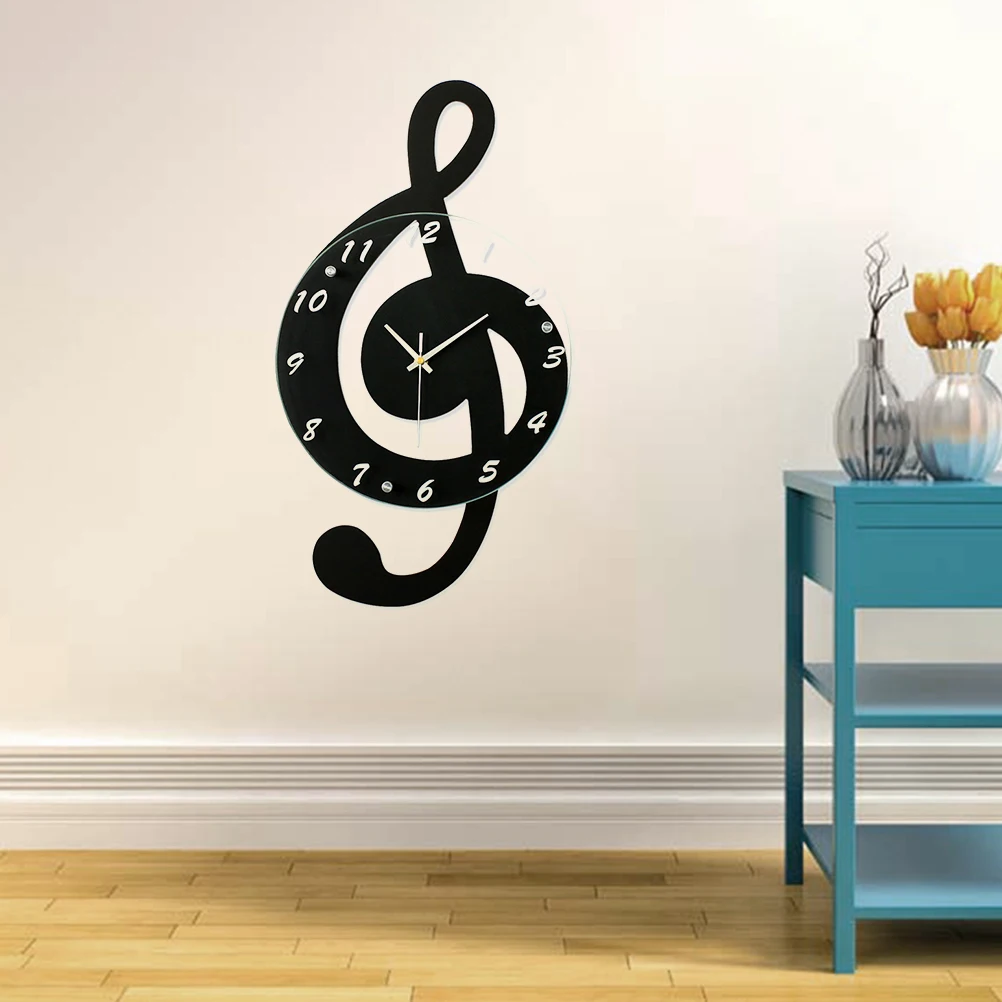 

Bamboo Wall Home Office Decorative Art Clock Easy Install Modern Design Lovely DIY Clock for Bedroom Living Room