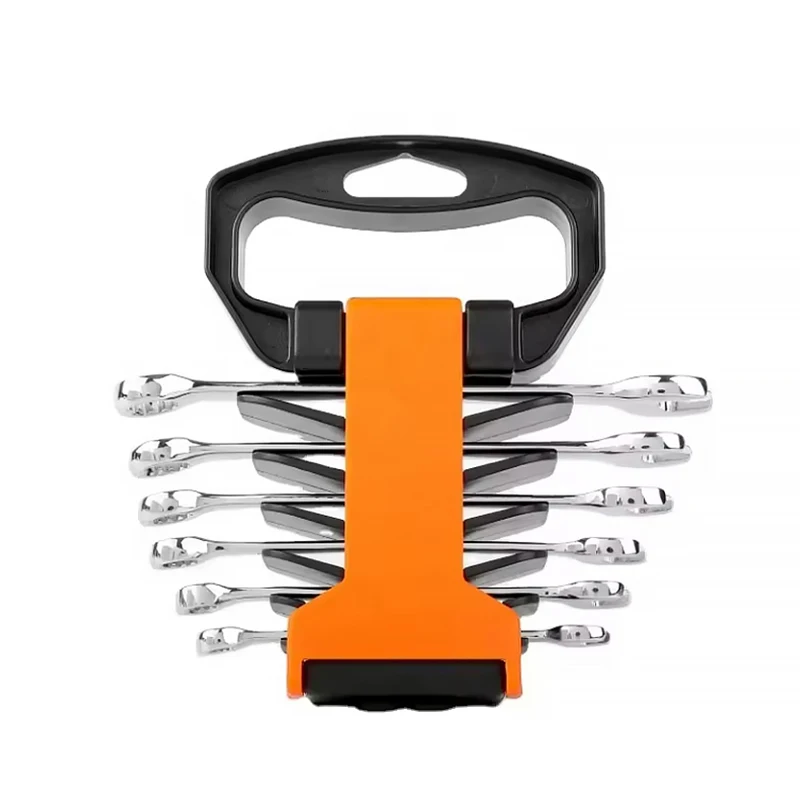 Combination Wrench Set, Metric/SAE, Wrench with Tool, Drop Forged Steel,8-13mm, 12-Point, CR-V Steel, Organized in Wrench Holder