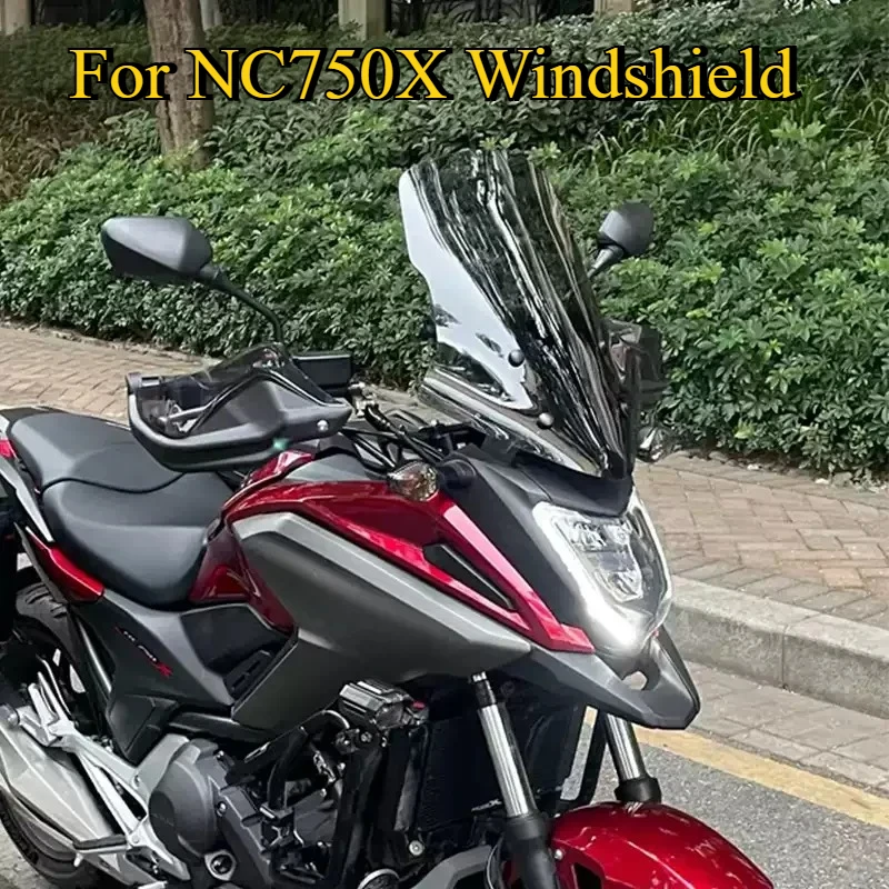 

For Honda NC750X Front Windshield NC 750X Windscreen Deflector Panel Protective Cover 2016 2017 2018 2019 2021 2022 2023 2024
