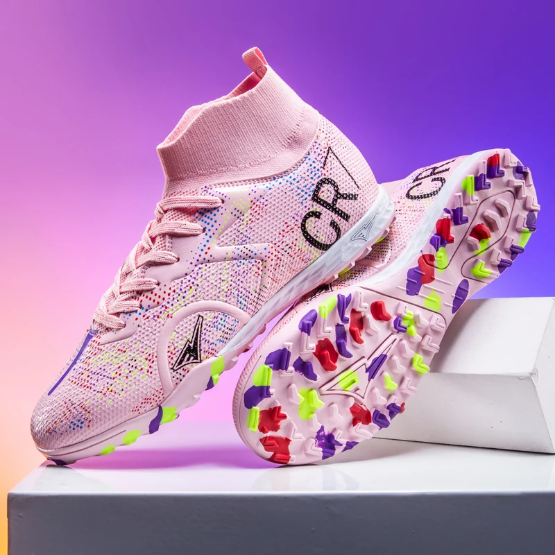 

New Men Soccer Shoes Cleats Grass Football Boots Futsal High-quality Sneakers High-top Non-Slip Match Indoor Hot-selling FG/TF