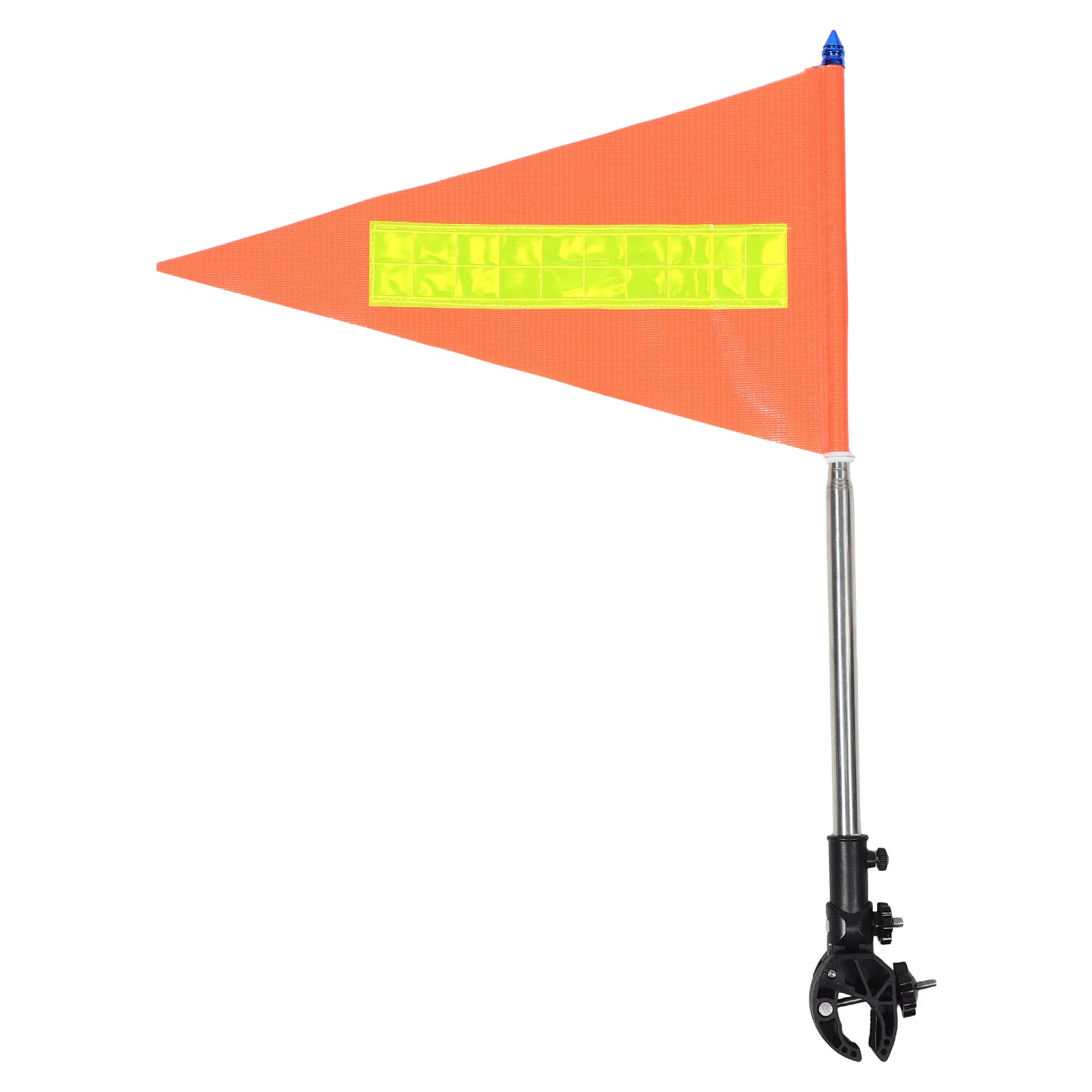 Wheelchair Safety Flag High Visibility Orange Reflective Telescopic Pole Safety Flag for Mobility Scooter Bike Trailer