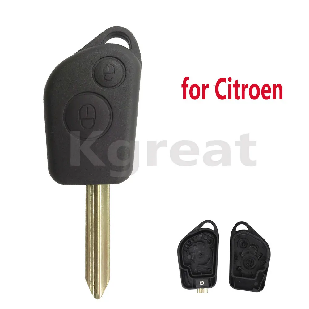 

Kgreat 2 Buttons Remote Car Key Shell Case for Citroen Elysee Saxo Xsara Picasso Berlingo C2 C3 for Peugeot 106 206 306 205