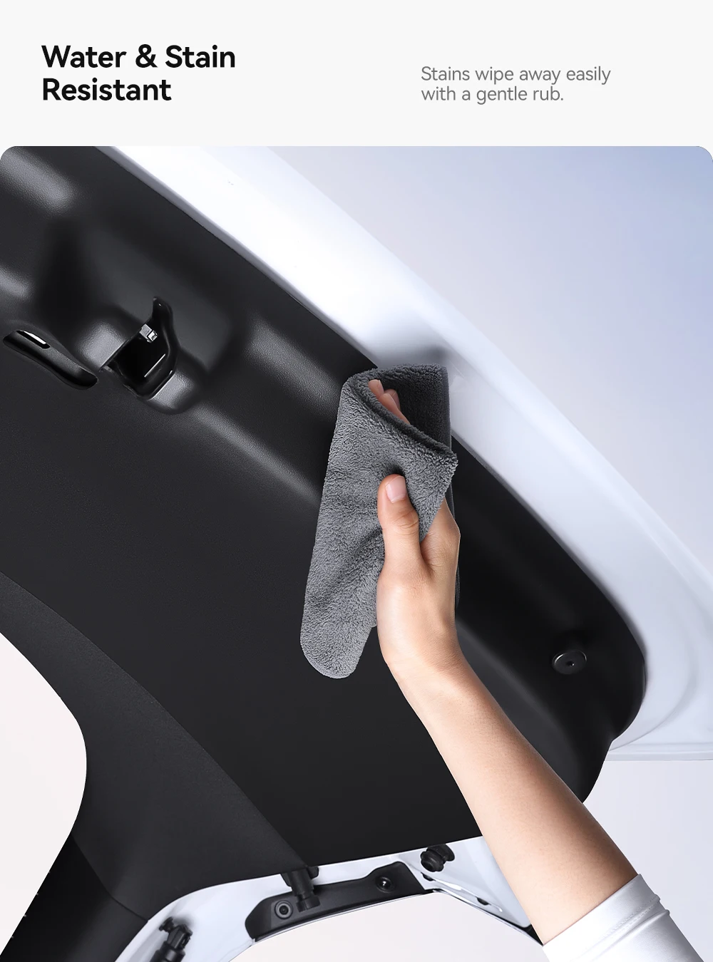 YZ für Tesla Model Y Juniper 2026 Kofferraum-Schutzmatte TPE Anti-Schmutz Wasserdichte Rückwand-Schutzauflage – Detail 5