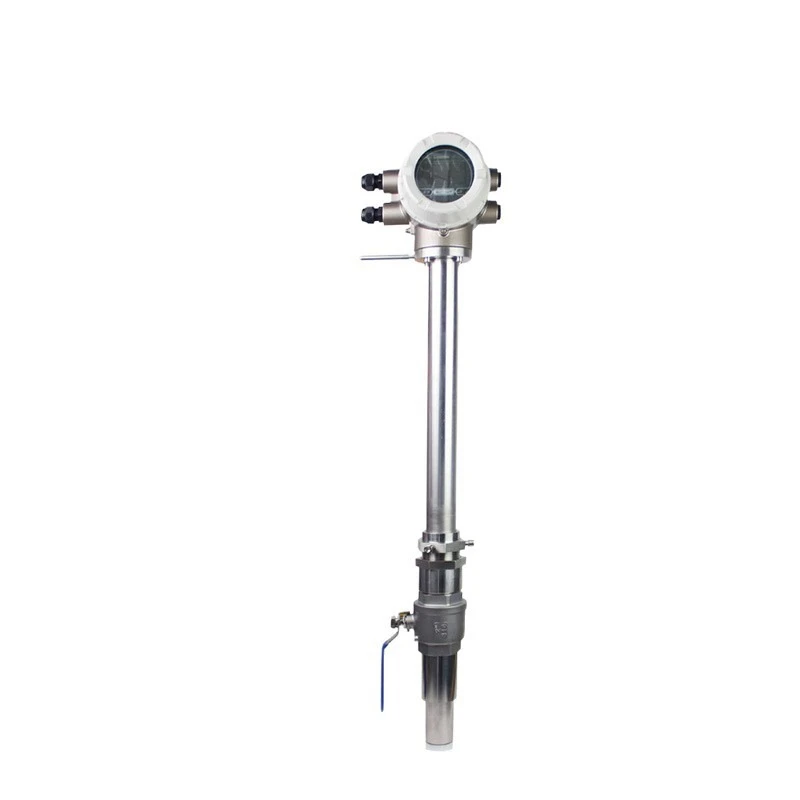 Plug-in electromagnetic flowmeter, split pipeline sewage corrosion protection