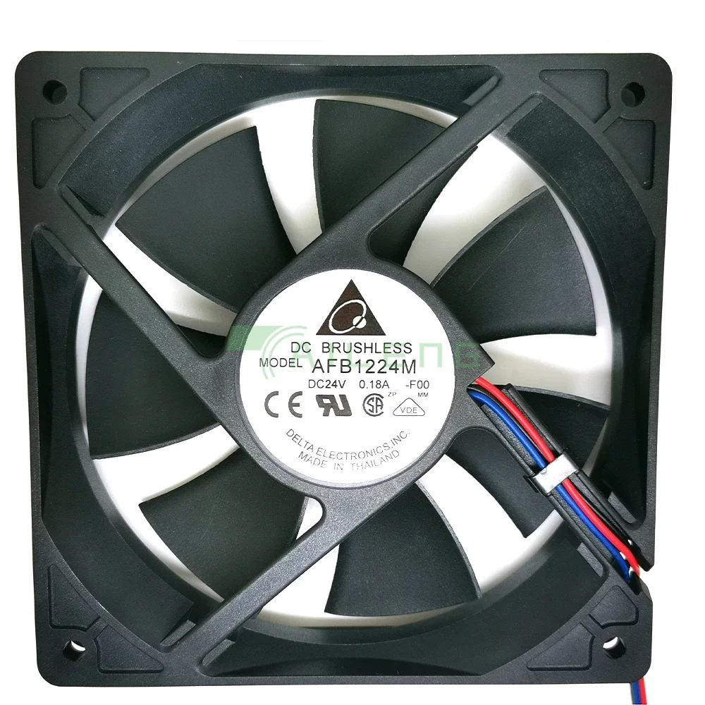 لدلتا AFB1224M-F00 تيار مستمر 24 فولت 0.18A 12 سنتيمتر 12025 120x120x25 مللي متر 120 مللي متر مروحة تبريد صامتة