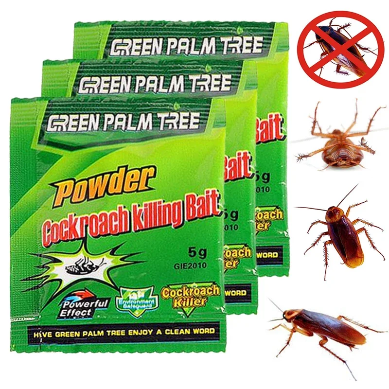 Barata Killing Bait Powder, Eco-Friendly, Medicina Eficaz, Inseticida, Roach Killer, Controle de Pragas, Home Ferramentas De Limpeza, 20pcs