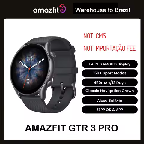 Novo relógio inteligente Amazfit GTR 3 pro 2024