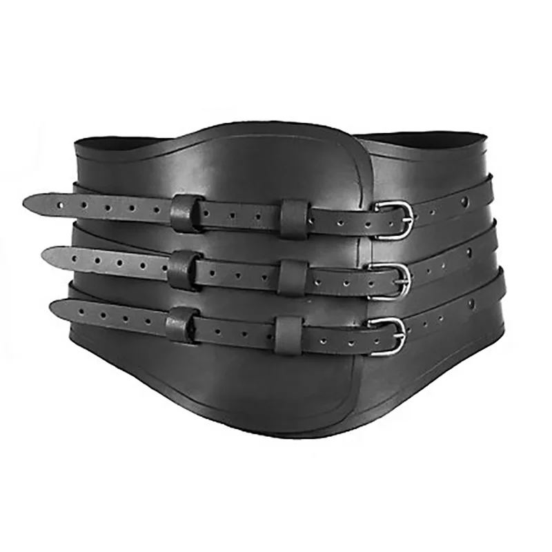 

Medieval Roman Gladiator PU Leather Armor Belt Celtic Knight Waistband Viking Pirate Cosplay Costume Props Steampunk Accessory