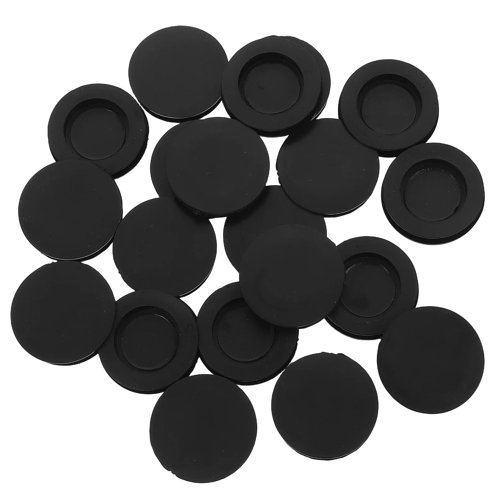 

20pcs Rubber Piggy Plug Stopper Black Round Cover For Money Saving Box Coin Bank Jar Saving Box Stopper Coin Jar Plug Piggy Bank