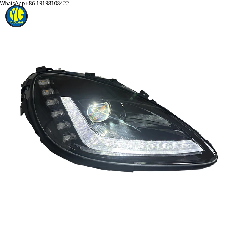 

Фары YU GUANG для Chevrolet Corvette C6 (2005-2013), полностью светодиодные, с функцией дневных ходовых огней (DRL) «Ангельские глазки»