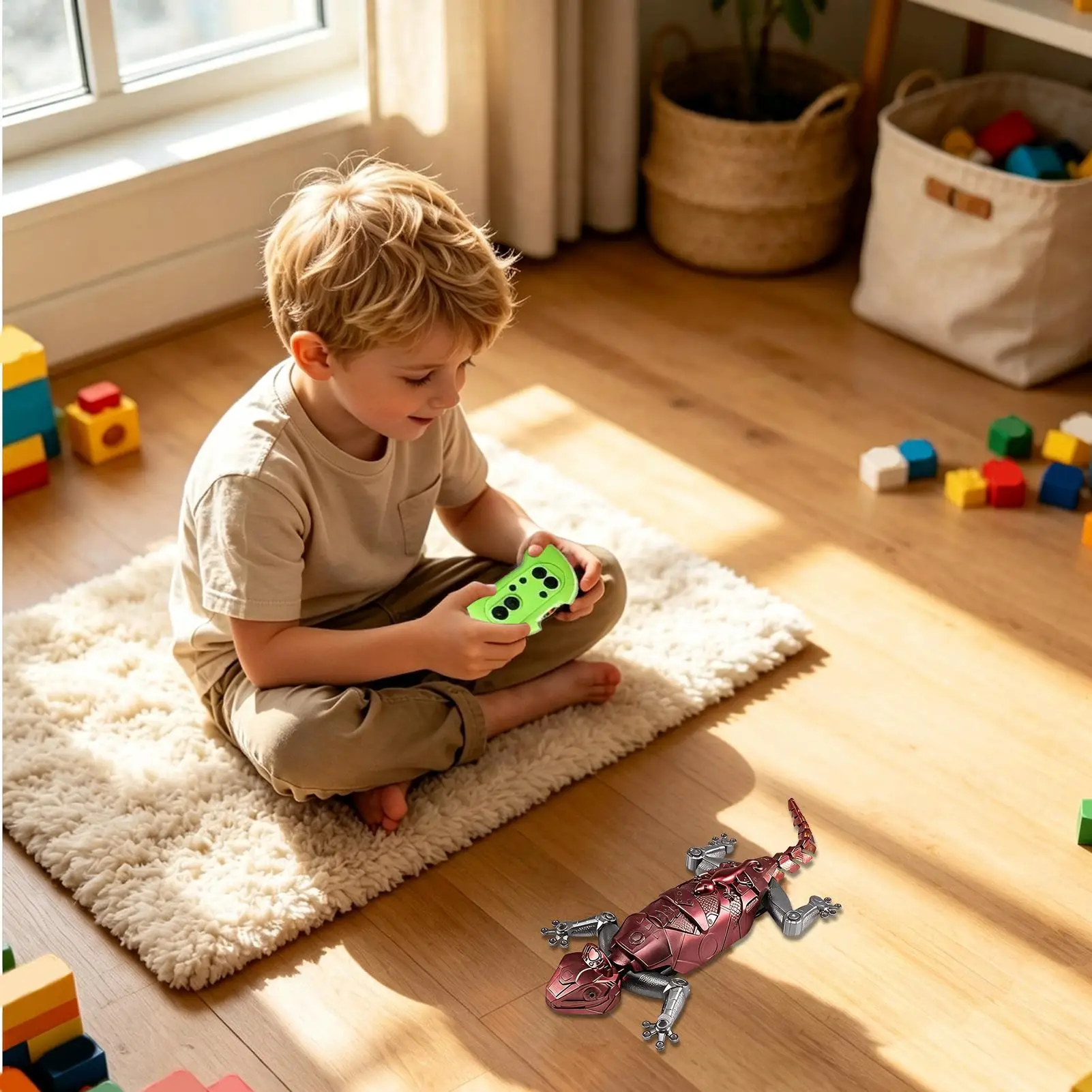 new Remote Control Animal Toy Wall Climbing Electric Gecko 360 Degree Rotation LED Eye Light Children's Electric Toy