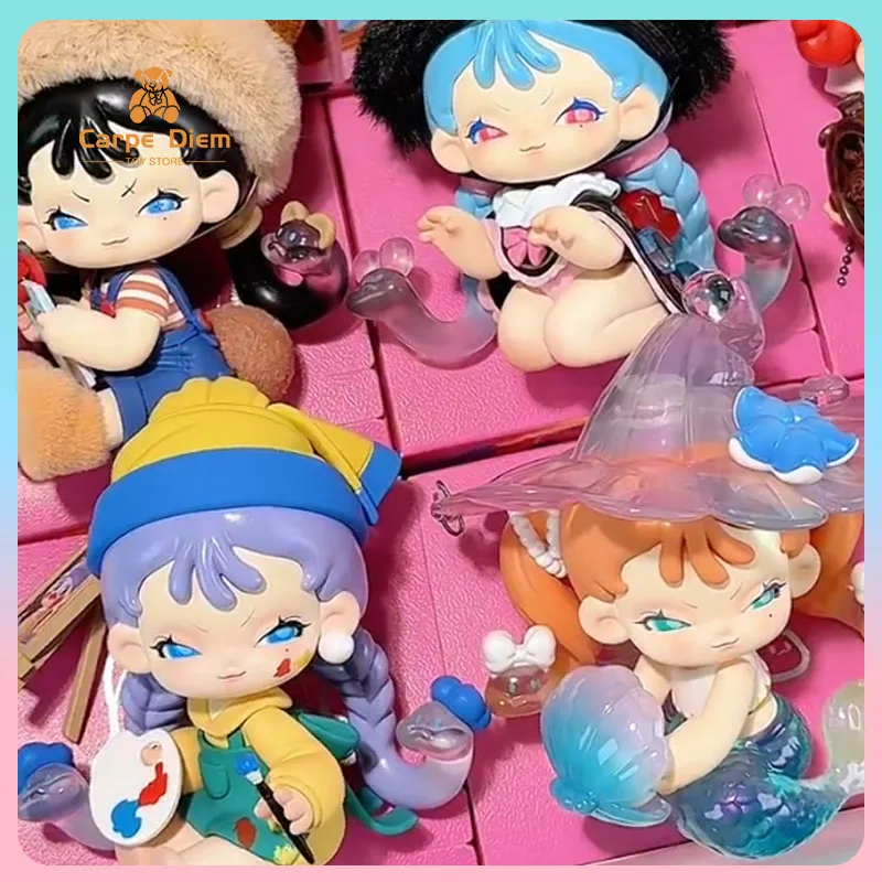 

Memesoo Blind Box Quirky Girl Dairy Mytery Boxes Cute Room Ornaments Desk Decorations Lovely Dolls Models Favorite Of Girls Toys