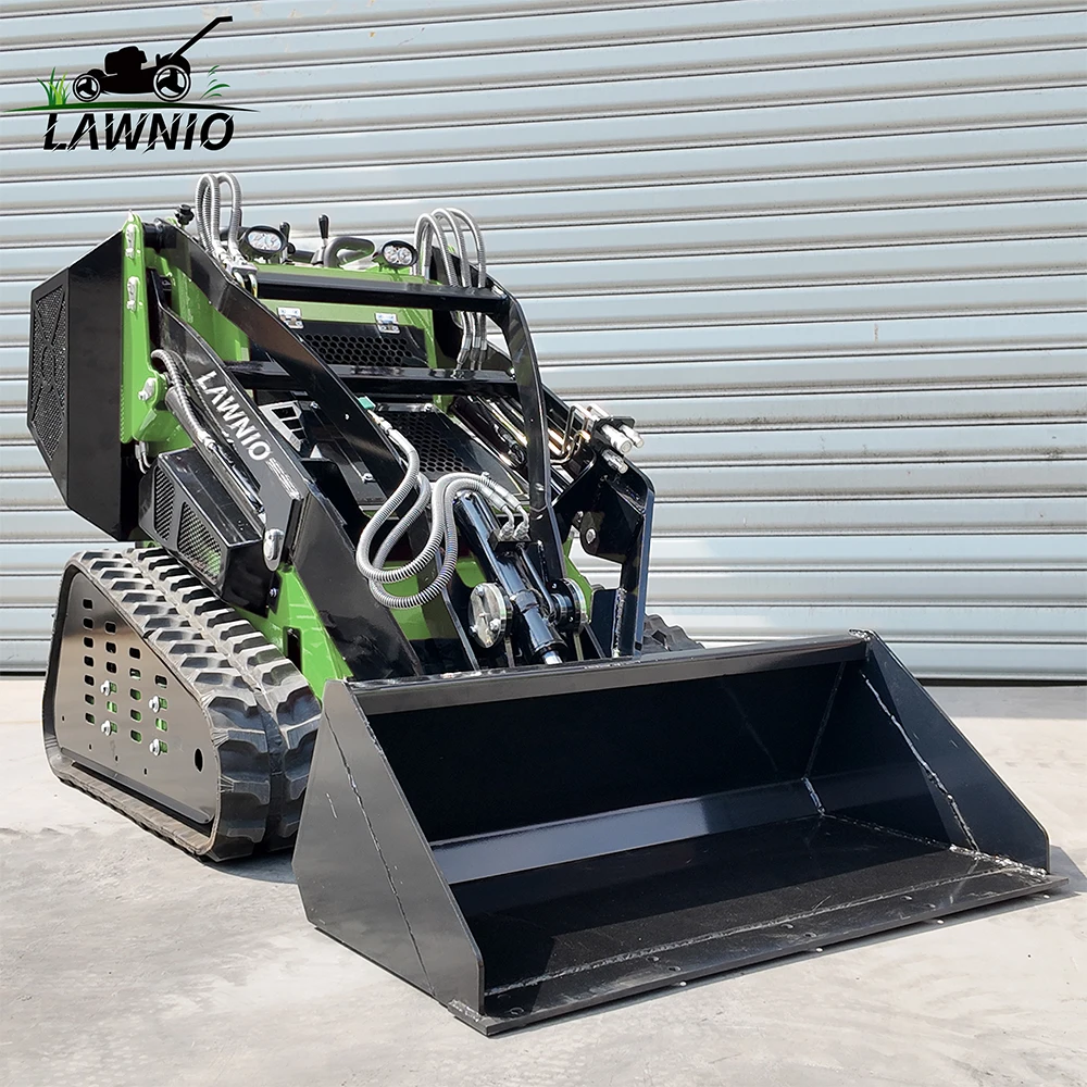 Logo Customization Mini Loader  Three-Pump Three-Valve Hydraulic System Compact Design for Farm Work Skid Steer Loader