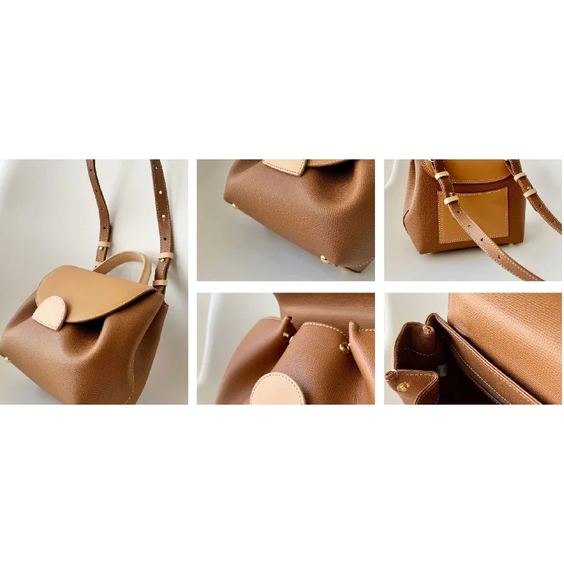 

Brand French shoulder comparison lychee pattern handbag backpack crossbody bag women's shoulder bag commuting gift