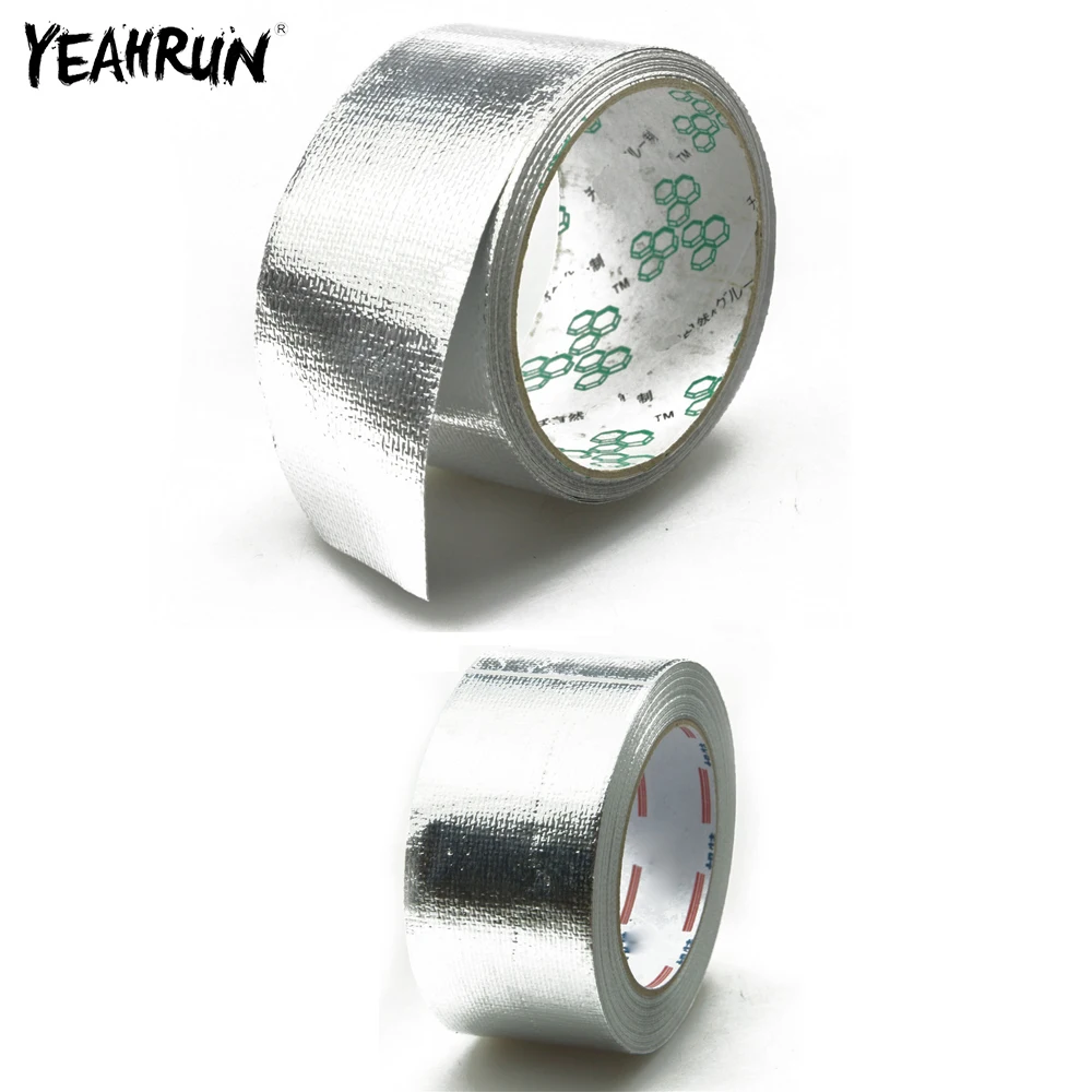 YEAHRUN Aluminum Reinforced Resistant Tape to Protect For 1/10 Axial SCX10 RC Drift Car Body Foil Tape Track Reinforcement Tape