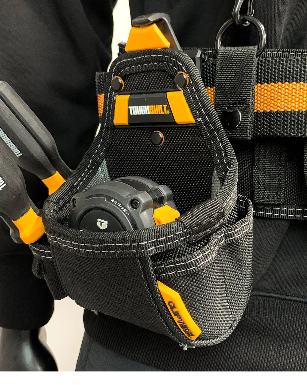 Toughbuilt TB-CT-25 ClipTech Maßbandtasche, 6-lagiger, langlebiger Werkzeug-Organizer für Tischler, Elektriker, Baustelle – Detail 8