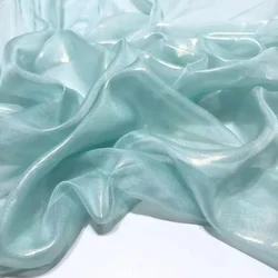 30D Cosplay Chiffon Fabric Golden Bronzed Tissue Shiny Fabric Bronzing Costume Dress Fabric DIY