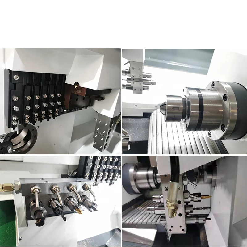 Sliding Head Accurate Dual Spindle   Turn-milling Machining Cnc Lathe RC265 Type Lathe For Metal Cutting