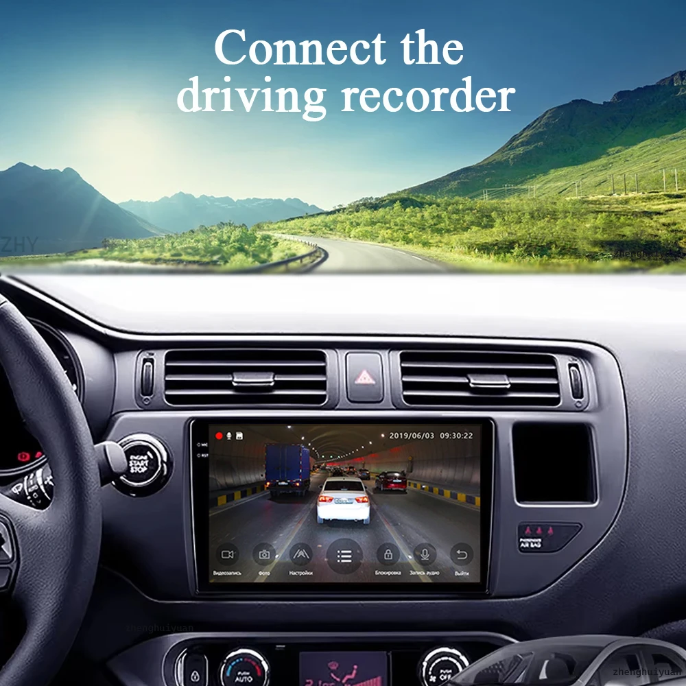 Android 15 Carplay Auto For Kia RIO 4 K3 2011 2012 2013 - 2017 Car Radio Multimedia Video Player Navigation GPS  No 2Din 2 Din
