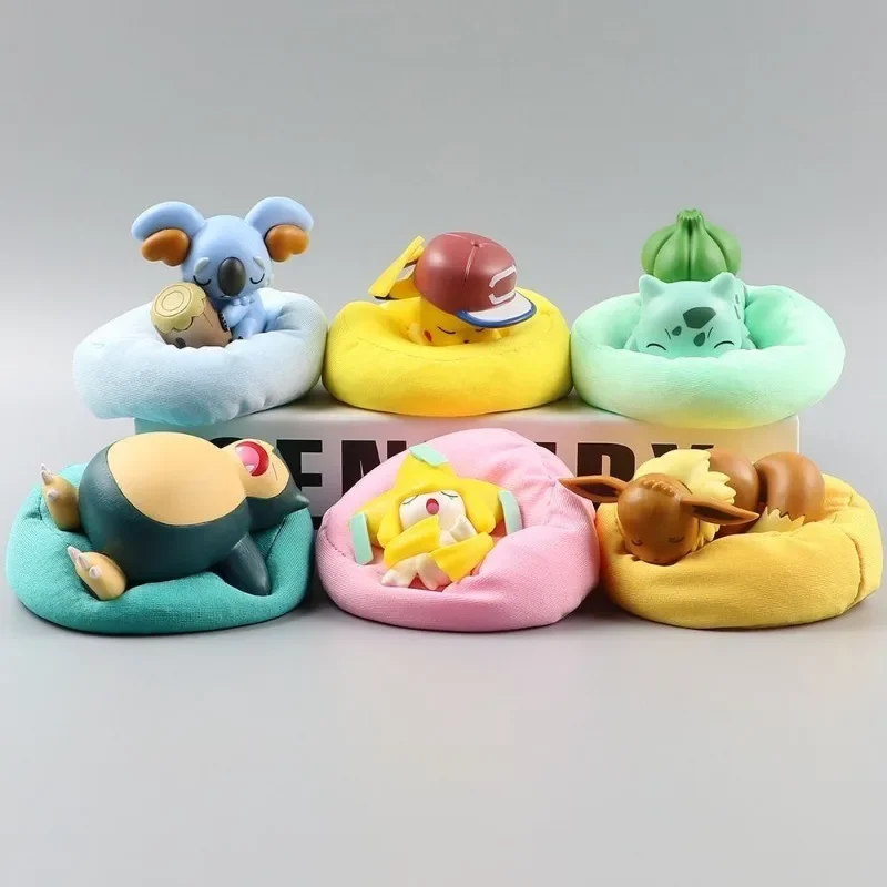 

Pokemon Sleep Pikachu Blind Box Series Bulbasaur Figure Cute Decoration Set