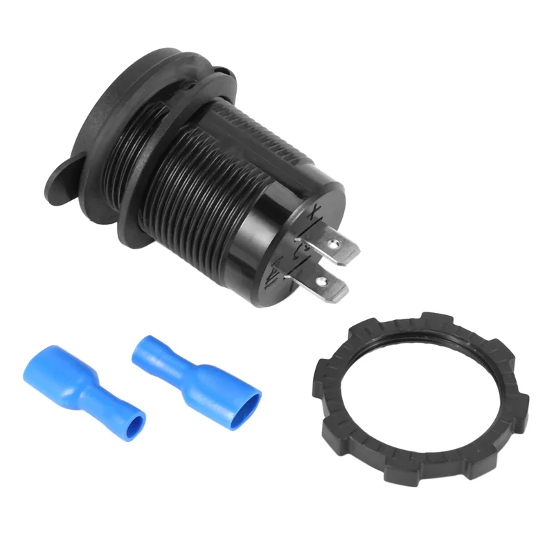 【تصميم أنيق】8X 5V 4.2A Dual 2USB شاحن محول مأخذ التوصيل مخرج طاقة لدراجة نارية السيارة 12V 24V (أزرق)