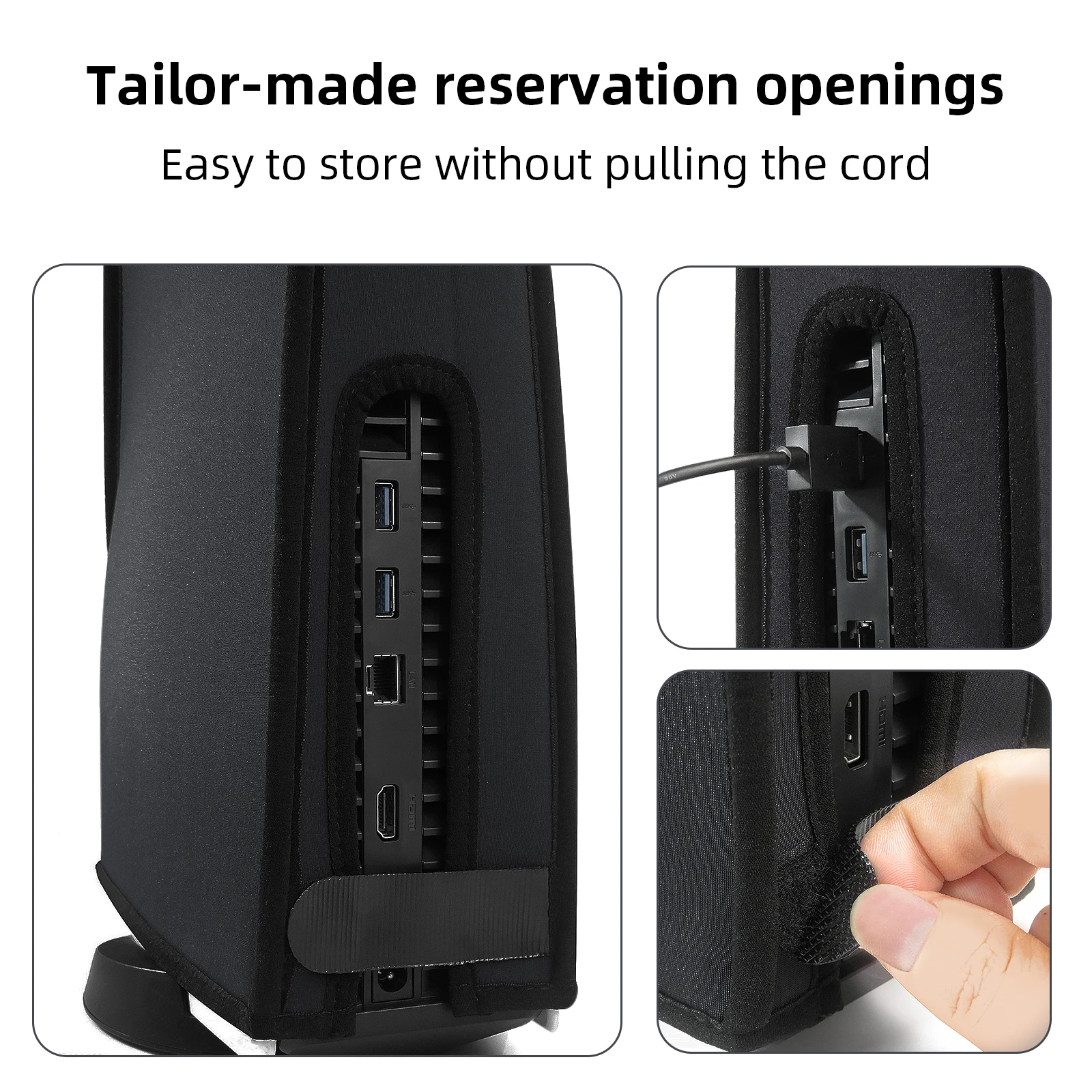 Dust Cover for PS5 Game Console Anti-scratch Waterproof Dustproof Removable Protective Case for Playstation 5 Gaming Accessories