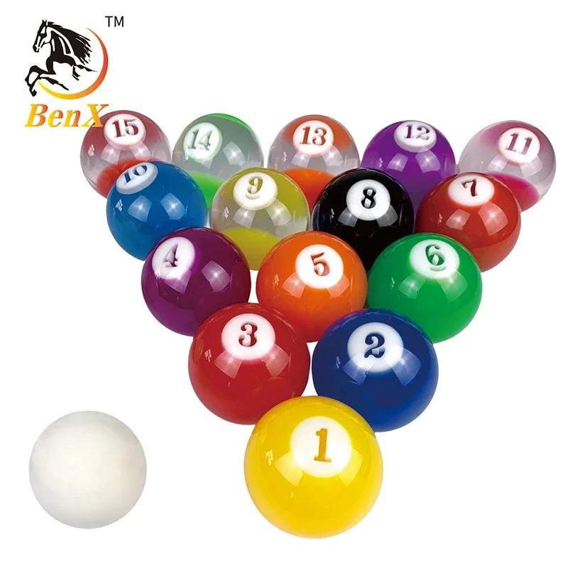 Transparent Crystal Pool Ball Benxiao Transparent Pool Ball Set 57.2mm Billiard Ball Hot Sale