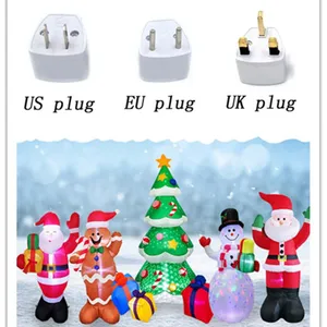 عيد الميلاد نفخ نمط الديكور راحة أضواء LED نفخ نموذج في الهواء الطلق زخرفة حفلة عيد الميلاد السنة الجديدة حديقة الديكور أعلى 12 مبيعات نفخ حزب القضيب - No2