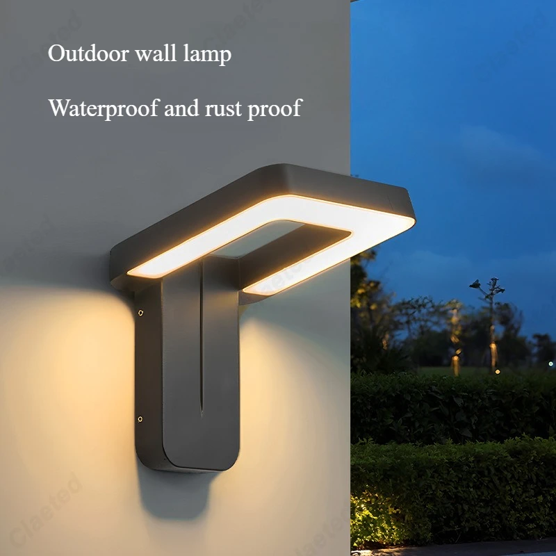 

Creative New LED Outdoor Induction Waterproof Wall Lamp Courtyard Villa Garden Corridor Balcony Porch Lighting