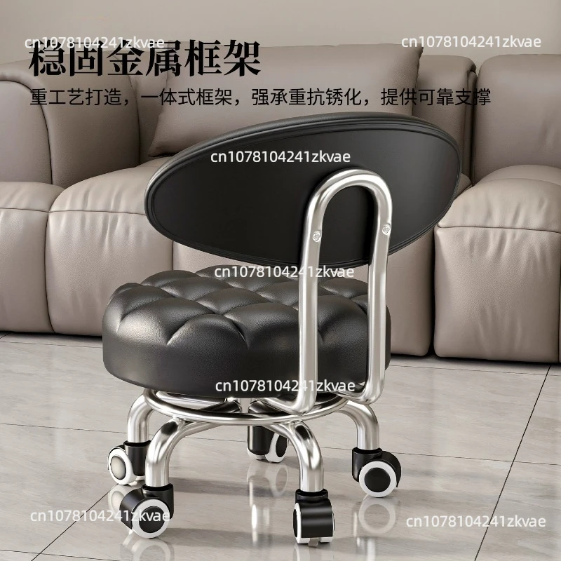 Mobile Home Use Casters  Toddler Step Stool Mobile Round Stool Swivel Chair