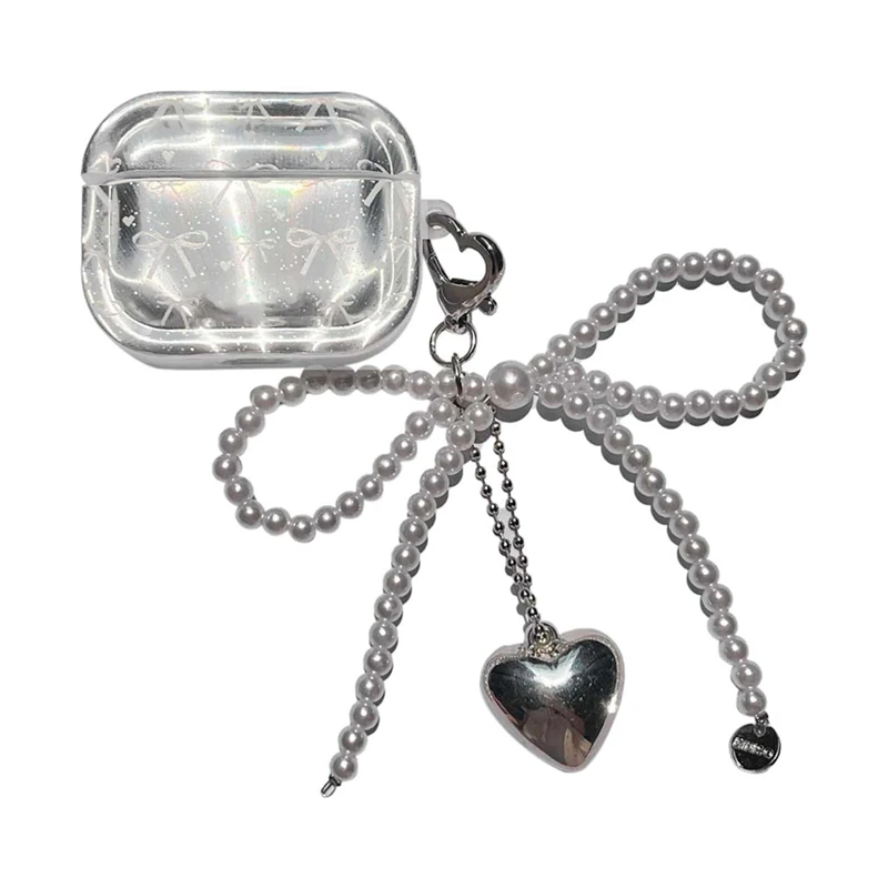 AYHF-3D Bow Earphone Protective Case For , Heart-Shaped Design, Shockproof Protective Case