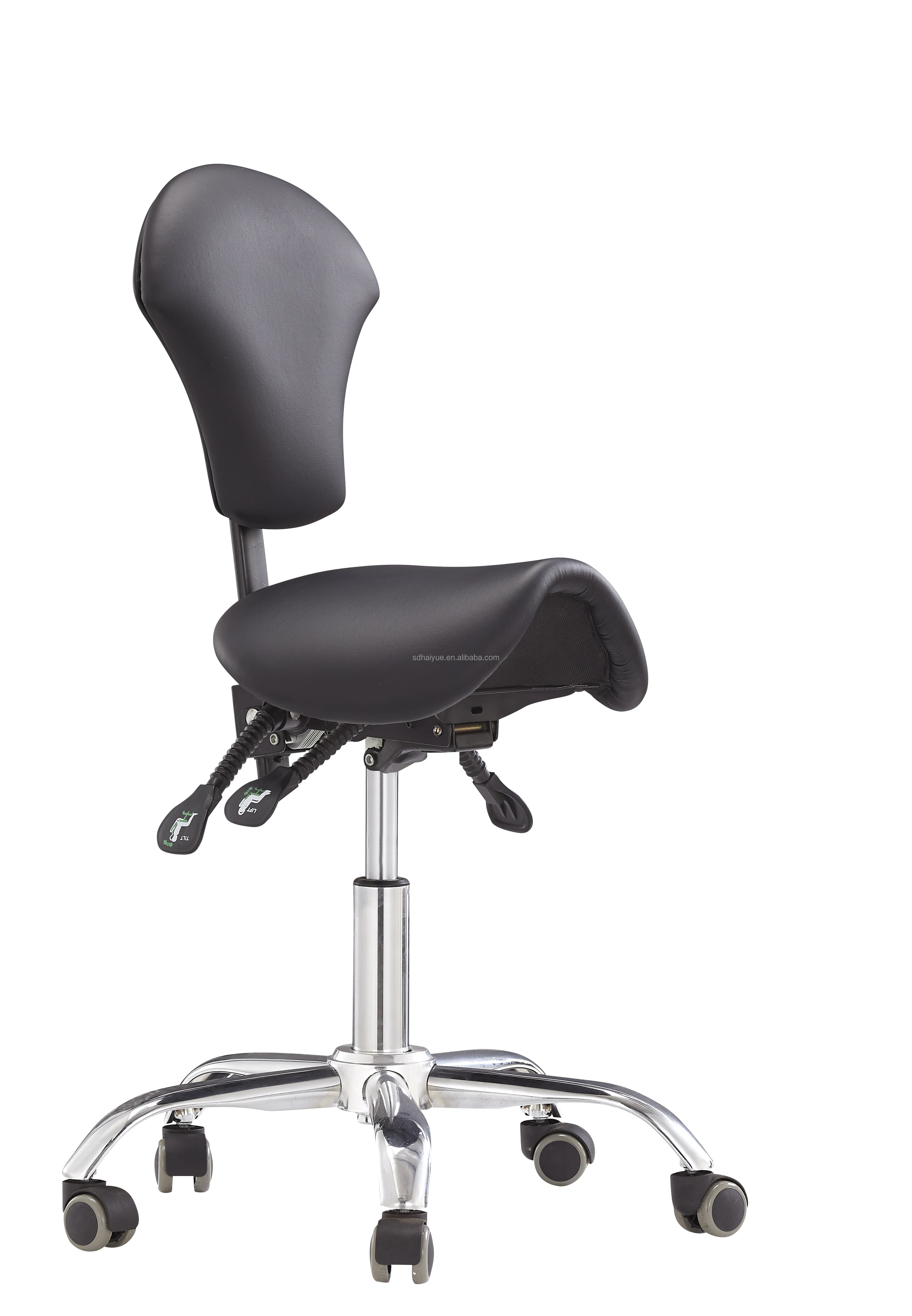 Ergonomic Office Chair Swivel Saddle Chair With Backrest Comfortable Home Office Chair