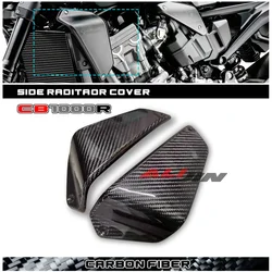 For HONDA CB1000R 2021-2023 2022 100% Real Carbon fiber Motorcycle Front Side Tank Fairing Guard Panel Cowling ACCESSORIES