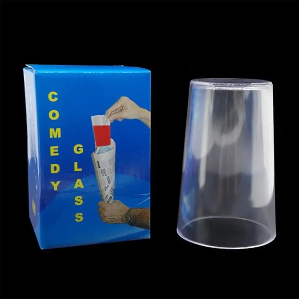 Comedy Glass In Paper Cone Magic Tricks Comedy Stage Gimmick Accessories Mentalism Funny Illusion Magic Props