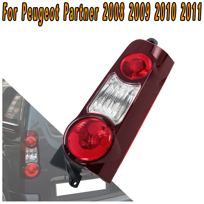 

For Peugeot Partner 2008-2011/Citroen Berlingo 2012-2019 Smoky Red Taillight Driving Light Turn Signals Brake Light No Bulb