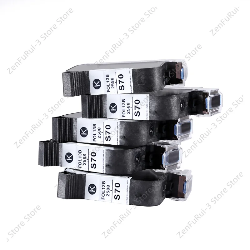 2588 Fast‑Dry Solvent Ink Cartridge, 42ml Volume 12.7mm Print Height Multi‑Color Ink For Handheld Inkjet Printer