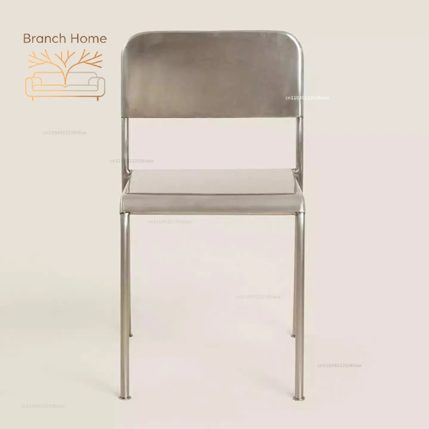 Industrial style Stainless steel Simplicity Creativity Design Living room chair Light luxury Advanced Leisure Back Of Rest Chair - view 5
