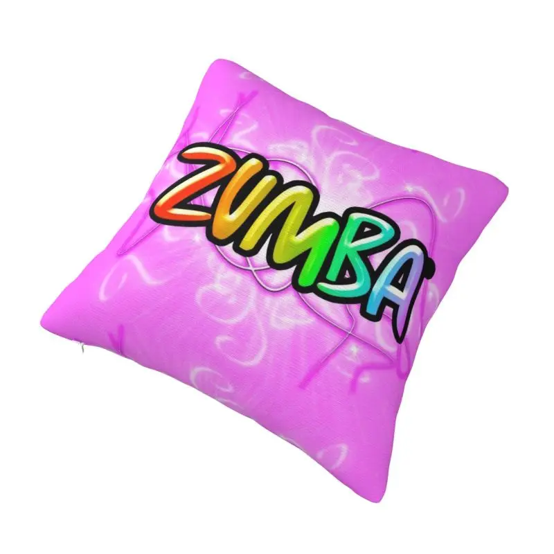 Custom Zumbas Dance Pattern Cushion Cover Soft Nordic Throw Pillow Case