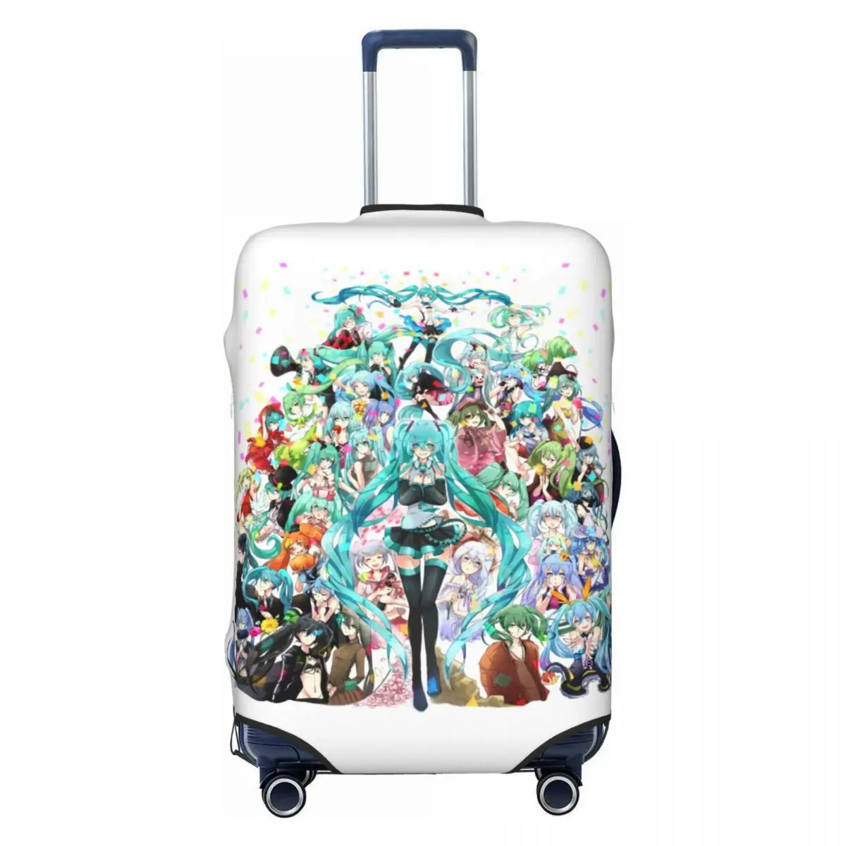 カスタム初音ミク-vocaloid-ロックアニメ旅行荷物カバー防塵スーツケースカバープロテクターフィット-18-32-インチ