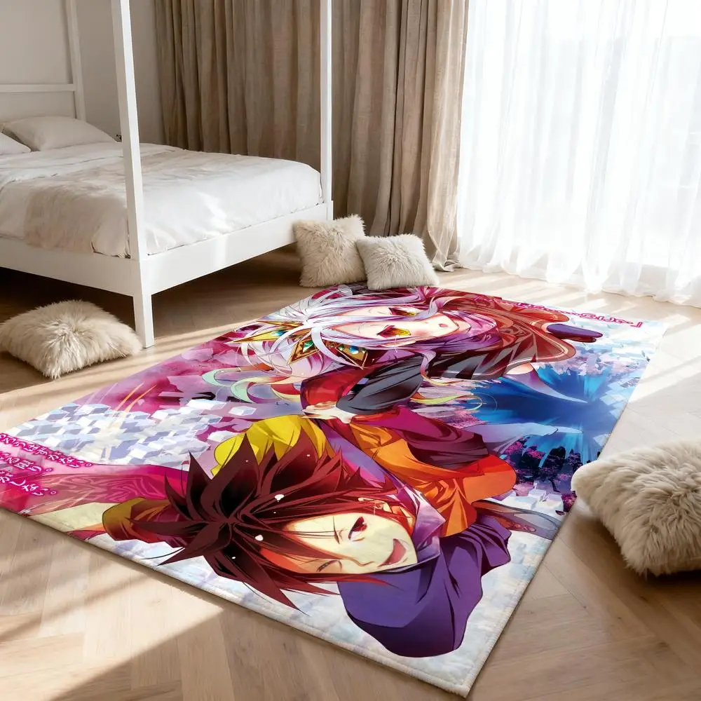 

No G-Game No Lifes cute Floor Mat Soft Thickened Absorbent Non-Slip Bedroom Living Room Door Mat Home Decor Flannel Rugs