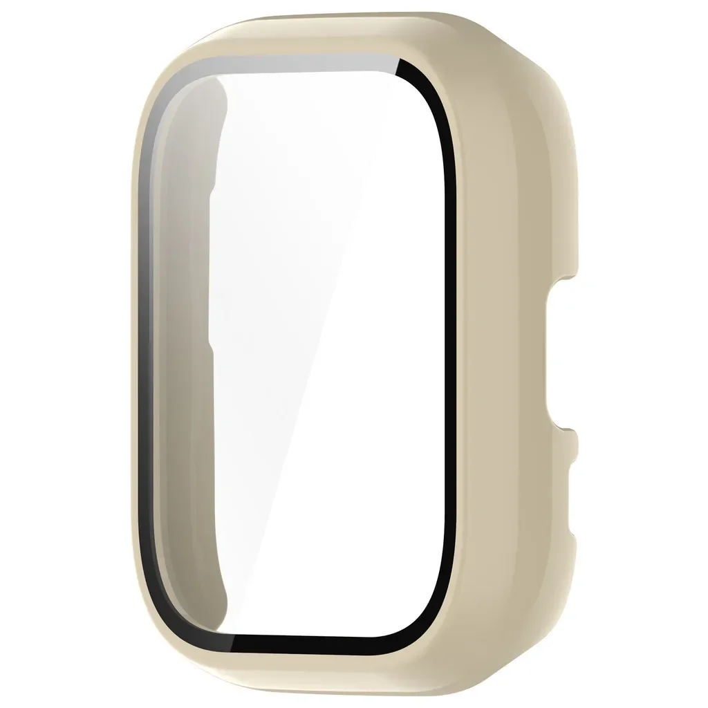 Vidrio templado + funda para Huami Amazfit Active Protector de pantalla integral parachoques duro de PC cubierta de reloj inteligente antiarañazos