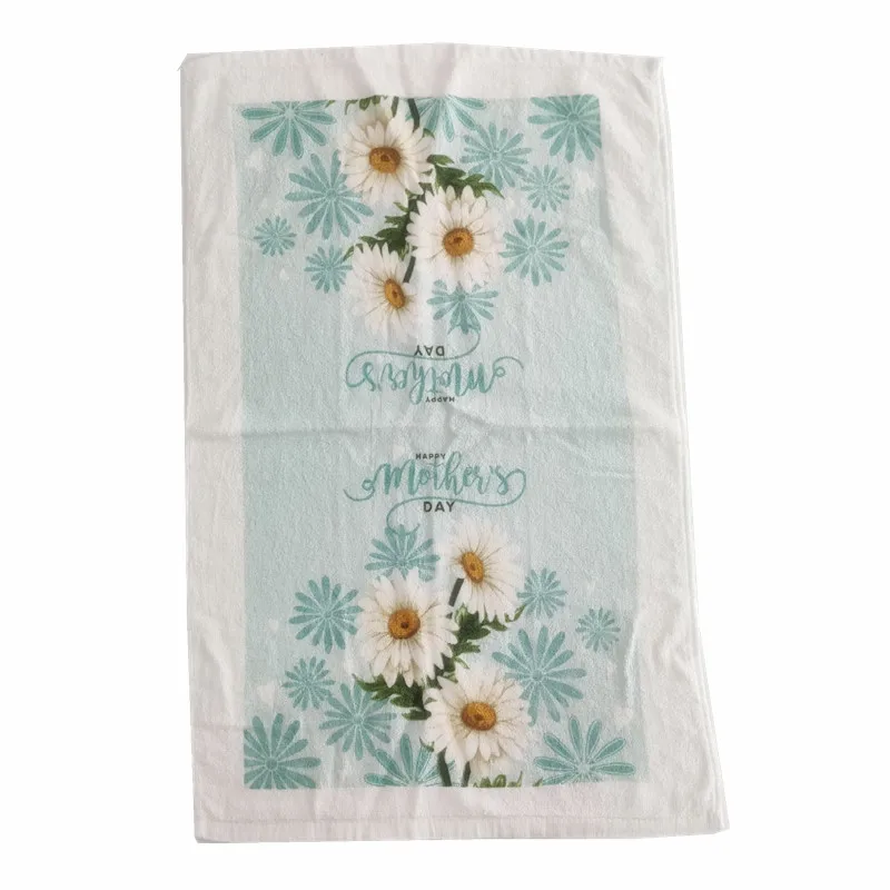 1 Stück 41x64cm Dickes Baumwoll-Küchentuch mit Blumen- und Fruchtdruck Geschirrtuch Tischserviette Kochutensil – Detail 5