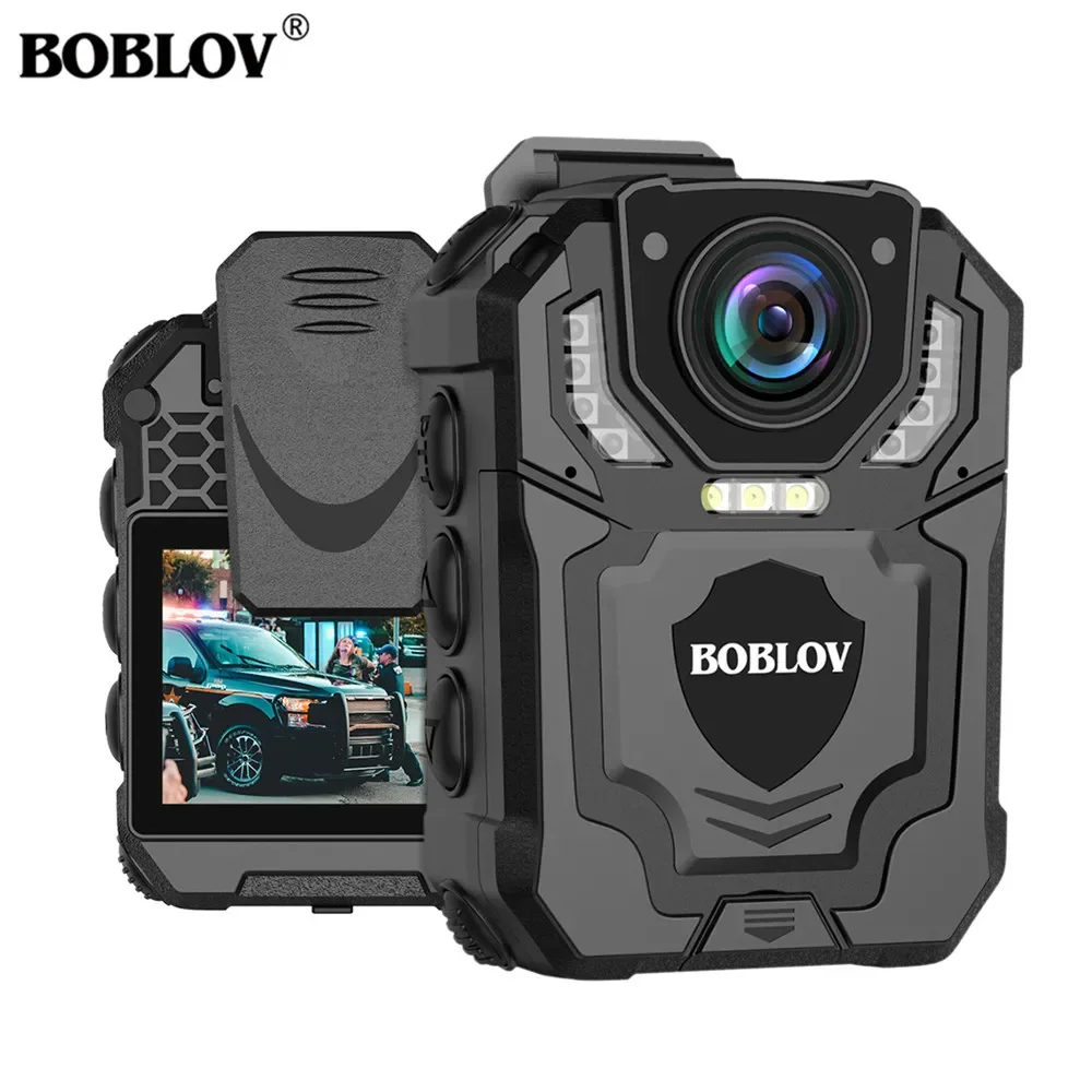 

BOBLOV T5 Mini Body Cameras Wearable Police Cam HD 1296P DVR Video Security Camera IR Night Vision Worn Small Camcorders