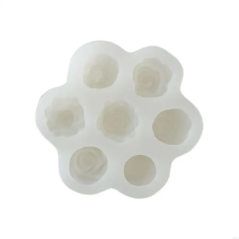 N5KA Halloween Peony Flower Silicone Resin Mold Diy Gypsum Mold