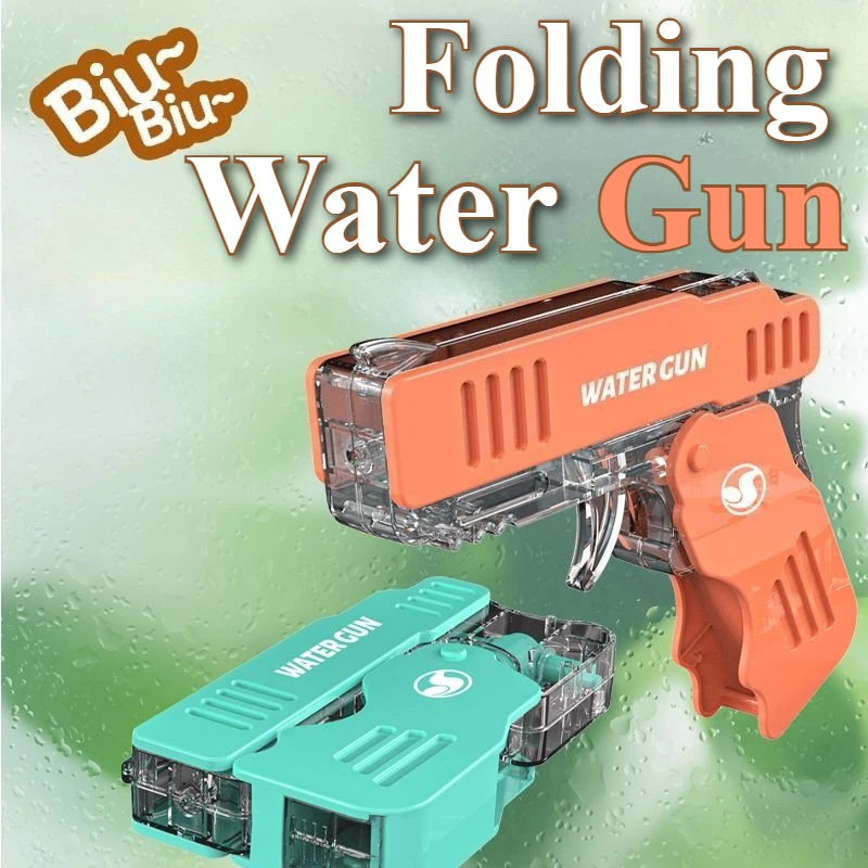 

Portable Folding Water Gun Kids Continuous Firing Spray Water Gun Launcher Model Toy