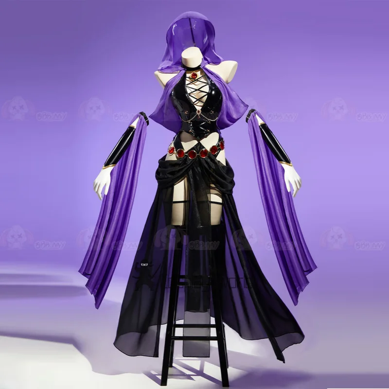 

Sabbat of the Witch Anime Cosplay Costume New Purple Dancing Maiden Leather Dress Outfit Christmas Halloween party Uniform