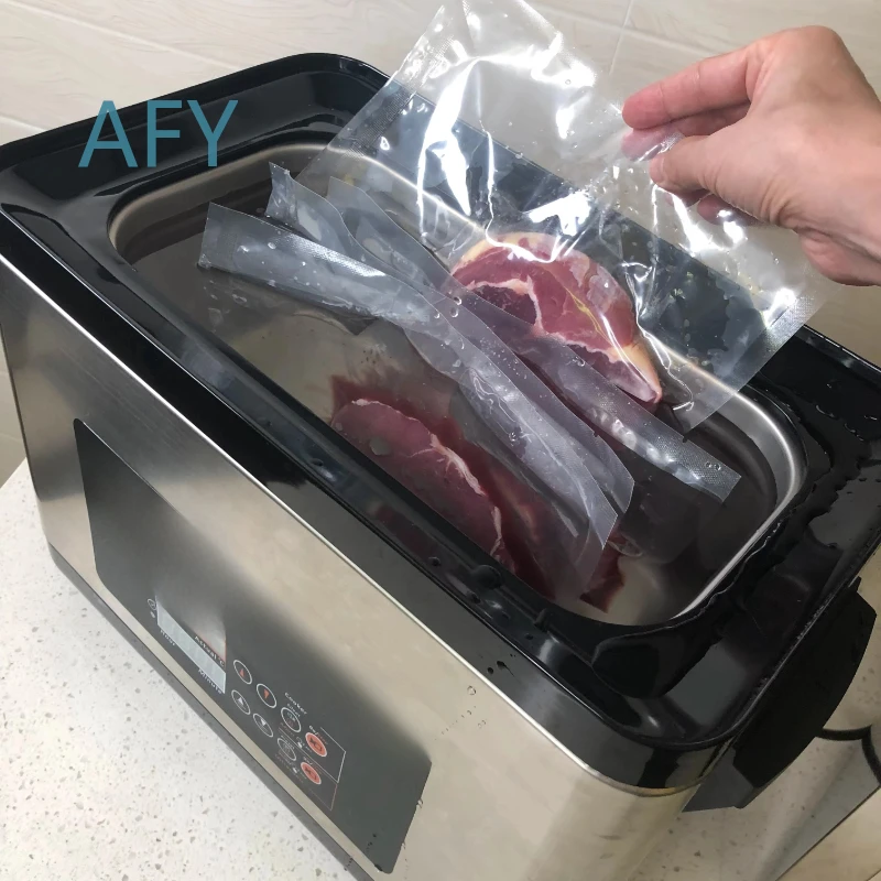 Food Grade Stainless Steel Water Bath Ultrasonic Sous Vide Slow Cooker for Precise Temperature Control Even Heating 6L Vacuum